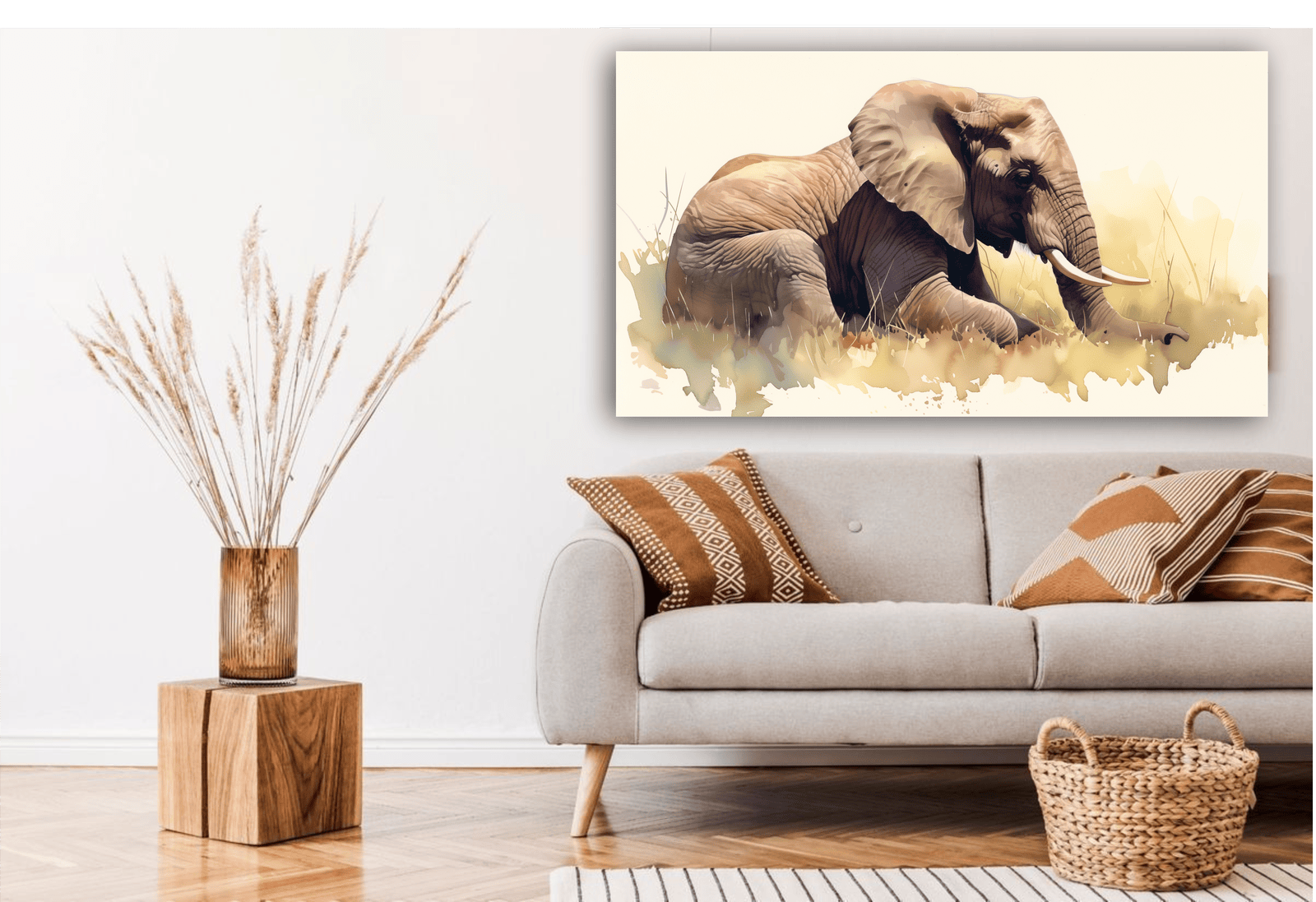 Thinking Elephant  - Canvas