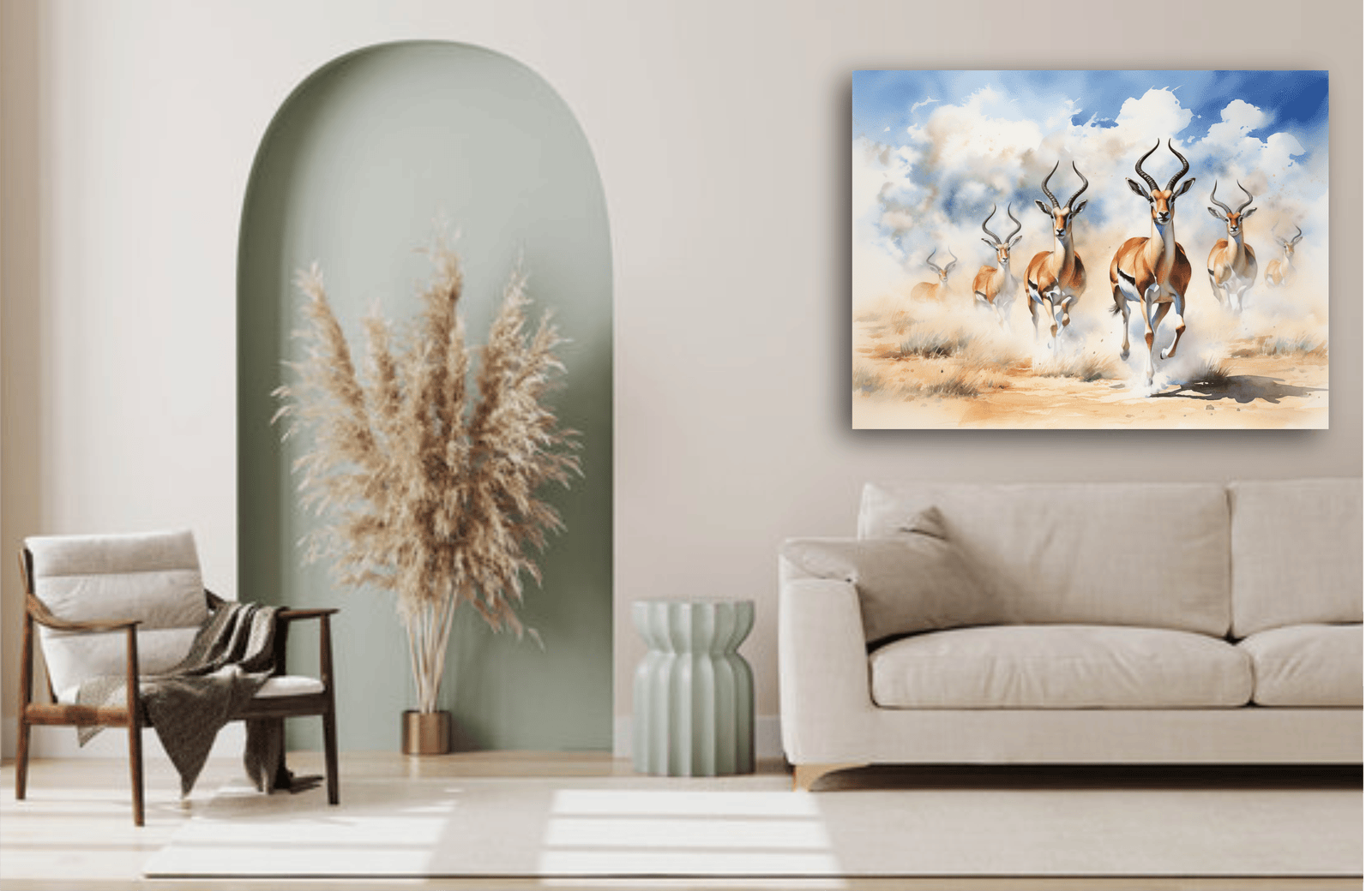 Running Deers - Canvas